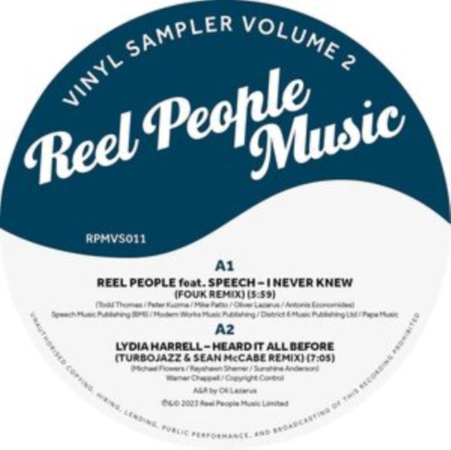 VARIOUS ARTISTS | REEL PEOPLE MUSIC: VINYL SAMPLER VOL. 2 | 12IN VINYL