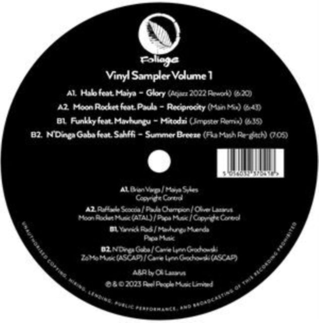 VARIOUS ARTISTS | FOLIAGE RECORDS: VINYL SAMPLER VOL. 1 | 12IN VINYL