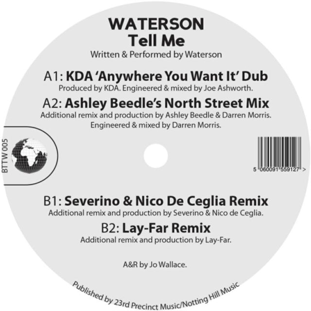 WATERSON | TELL ME | 12IN VINYL