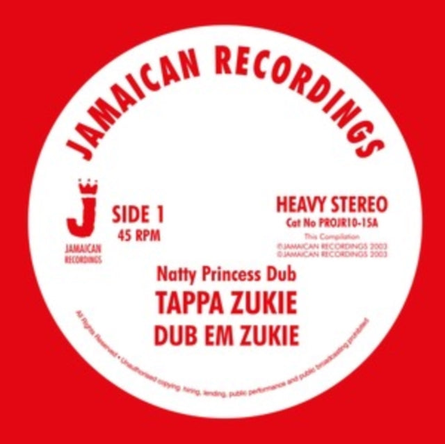 ZUKIE, TAPPA | NATTY PRINCESS DUB/ROCK YOU ROCK/DUB HYPOCRITES EP | 10IN VINYL