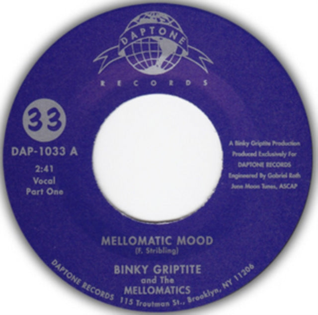 BINKI GRIPTITE | MELLOMATIC MOOD | VINYL RECORD (LP)