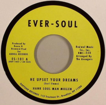HANK SOUL MAN MULLEN | HE UPSET YOUR DREAMS | VINYL RECORD (LP)