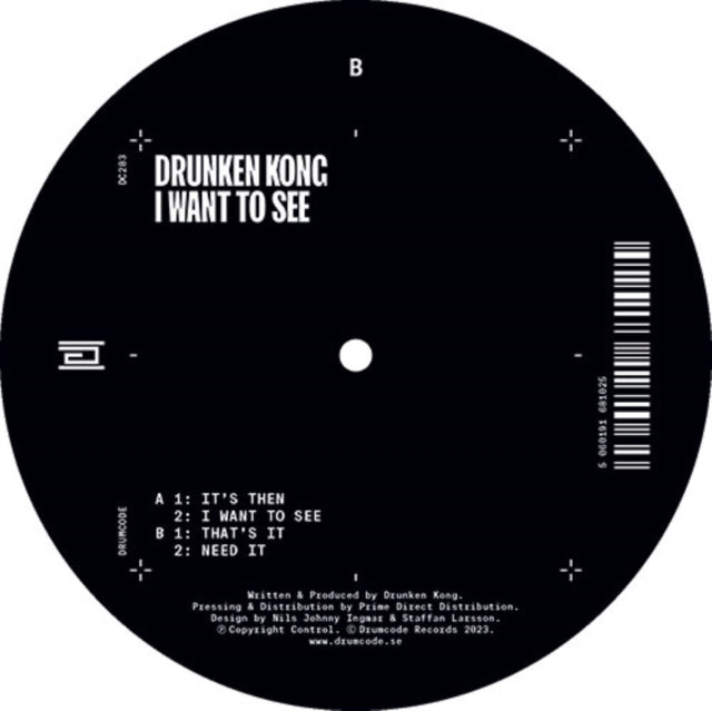 DRUNKEN KONG | I WANT TO SEE | 12IN VINYL
