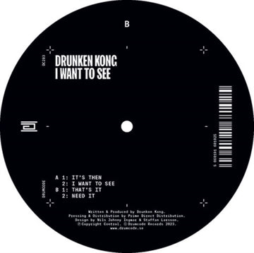 DRUNKEN KONG | I WANT TO SEE | 12IN VINYL