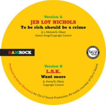 TO BE RICH SHOULD BE A CRIME/WANT MORE | VINYL RECORD (LP)