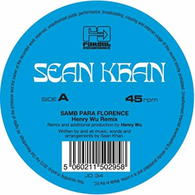 KHAN, SEAN | SAMBA PARA FLORENCE/THINGS TO SAY (REMIXES) | 12IN VINYL