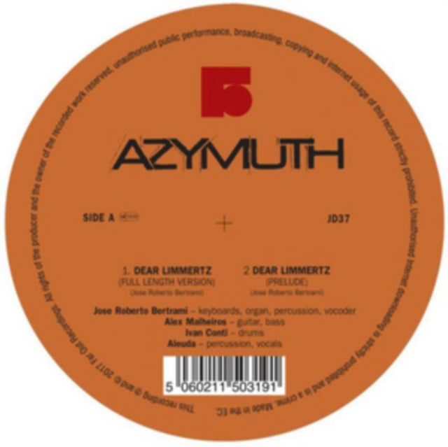 AZYMUTH | DEAR LIMMERTZ / MARACANA | 12IN VINYL