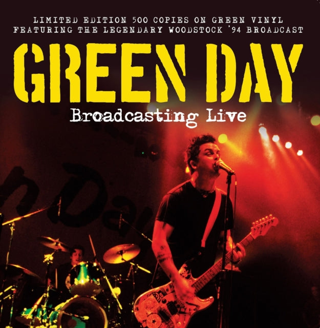 GREEN DAY | BROADCASTING LIVE (GREEN VINYL) | VINYL RECORD (LP)