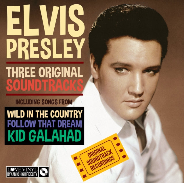PRESLEY, ELVIS | THREE ORIGINAL SOUNDTRACKS | VINYL RECORD (LP)