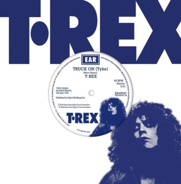T REX | TRUCK ON (BLUE VINYL) | VINYL RECORD (LP)