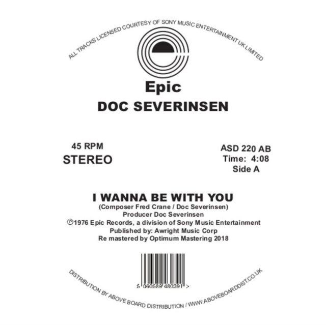 SEVERINSEN, DOC | I WANNA BE WITH YOU (DJ HARVEY EDIT) | 12IN VINYL