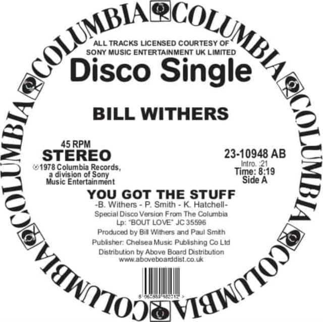 WITHERS, BILL | YOU GOT THE STUFF (REPRESS) | 12IN VINYL