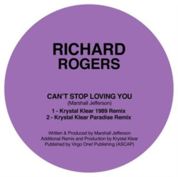 CAN'T STOP LOVING YOU (KRYSTAL KLEAR REMIXES) | 12IN VINYL