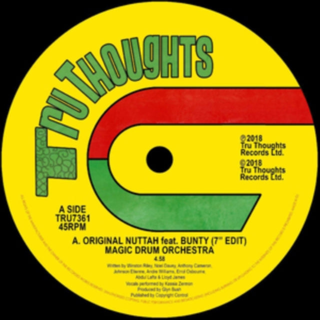 MAGIC DRUM ORCHESTRA | ORIGINAL NUTTAH FEAT. BUNTY (7 EDIT)/DREAD NOURISHMENT | 7IN VINYL
