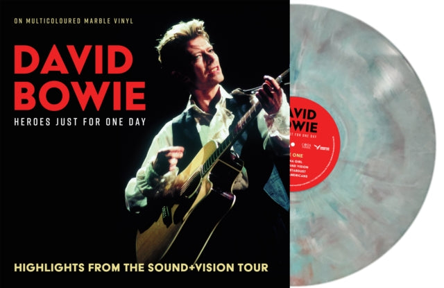 BOWIE, DAVID | HEROES JUST FOR ONE DAY (MULTI-COLOUR MARBLE VINYL) | VINYL RECORD (LP)