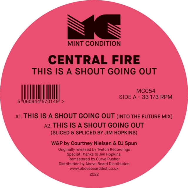 CENTRAL FIRE | THIS IS A SHOUT GOING OUT | 12IN VINYL
