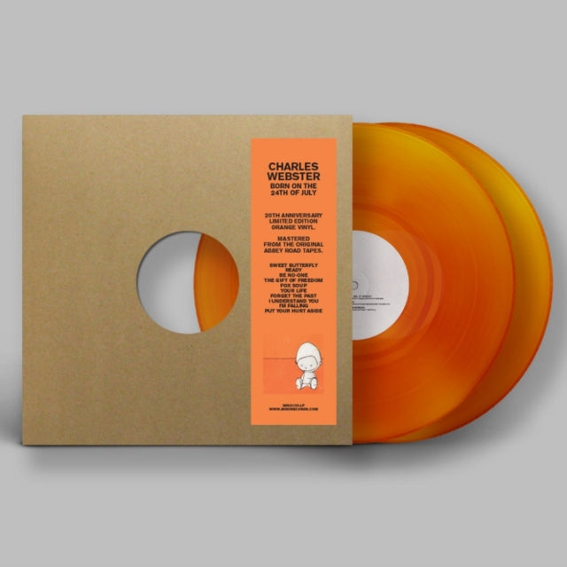 WEBSTER, CHARLES | BORN ON THE 24TH OF JULY (2LP/TRANSPARENT ORANGE VINYL/REISSUE) | VINYL RECORD (LP)