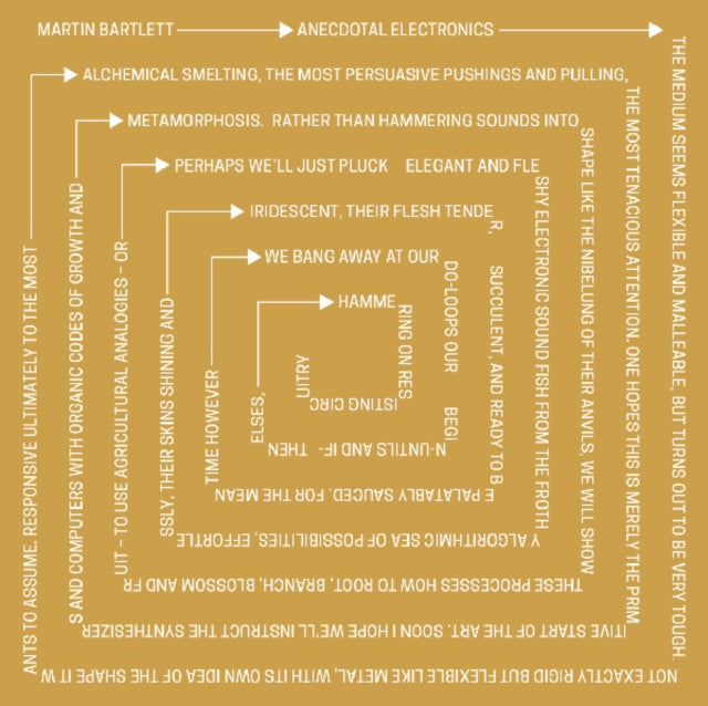 BARTLETT, MARTIN | ANECDOTAL ELECTRONICS: LIVE EXPERIMENTS & OTHER RECORDINGS | VINYL RECORD (LP)