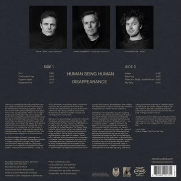HUMAN BEING HUMAN | DISAPPEARANCE | VINYL RECORD (LP)