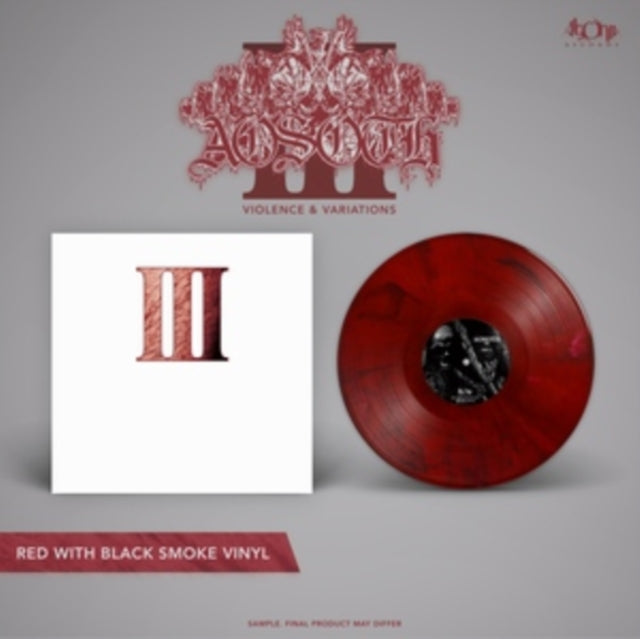AOSOTH | III - VIOLENCE & VARIATIONS (RED/BLACK SMOKE VINYL) | VINYL RECORD (LP)