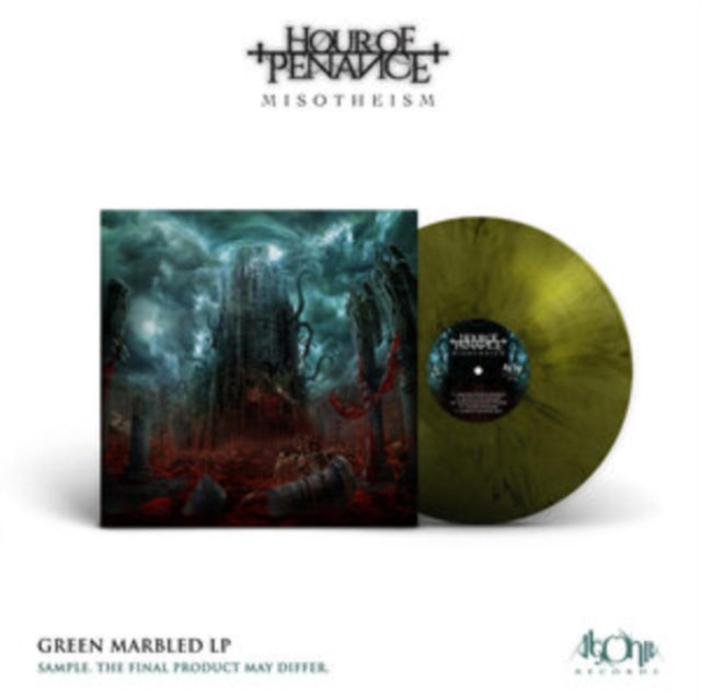 HOUR OF PENANCE | MISOTHEISM (GREEN MARBLED VINYL/2LP) | VINYL RECORD (LP)