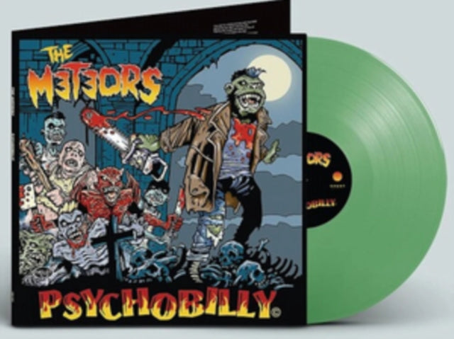 METEORS | PSYCHOBILLY (TRANSPARENT GREEN VINYL) | VINYL RECORD (LP)