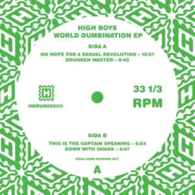 HIGH BOYS | WORLD NUMBINATION EP | 12IN VINYL