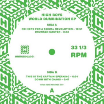 HIGH BOYS | WORLD NUMBINATION EP | 12IN VINYL