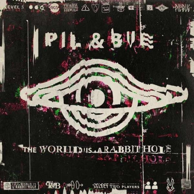 PIL & BUE | WORLD IS A RABBIT HOLE (GREEN/BLACK/PINK SPLATTER VINYL) | VINYL RECORD (LP)