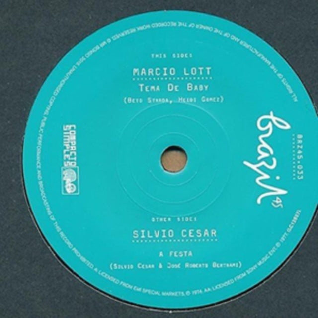 LOTT, MARCIO | TEMA DE BABY / A FESTA | 7IN VINYL