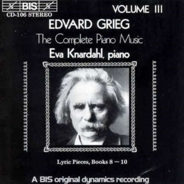 GRIEG, EDVARD | V 3: COMPLETE PIANO MUSIC | CD