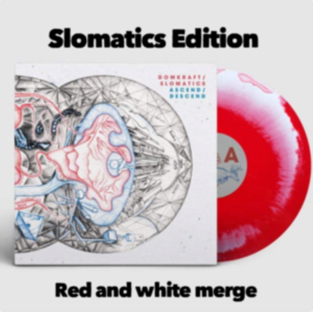 DOMKRAFT / SLOMATICS | ASCEND / DESCEND (180G/MERGED RED/WHITE VINYL) | VINYL RECORD (LP)