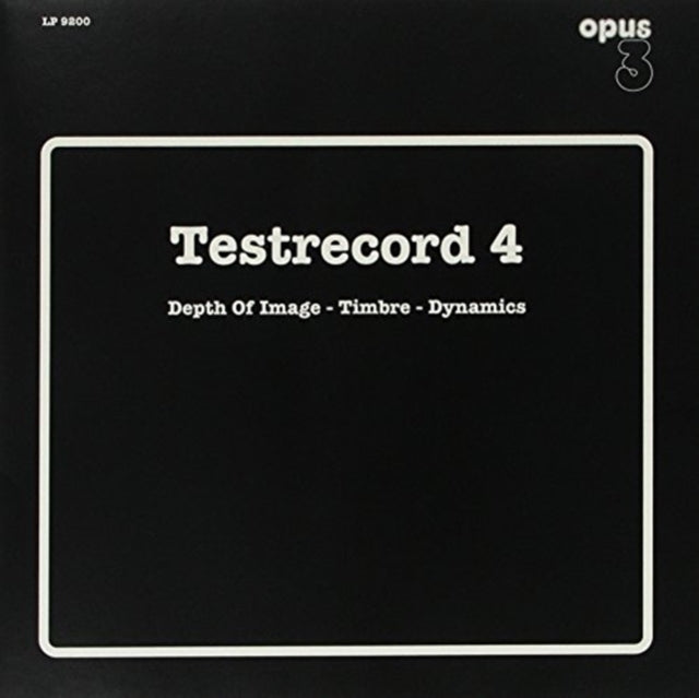 VARIOUS ARTISTS | TESTRECORD 4: DEPTH OF IMAGE | VINYL RECORD (LP)