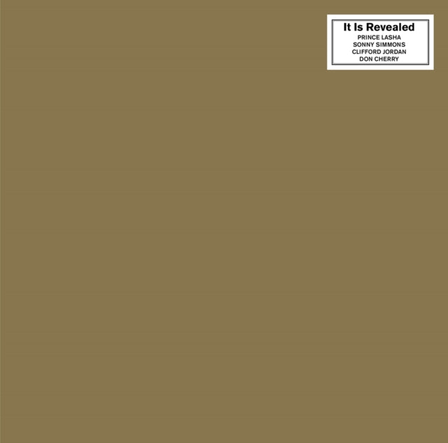 PRINCE LASHA; SONNY SIMMONS; CLIFFORD JORDAN & DON CHERRY | IT IS REVEALED | VINYL RECORD (LP)