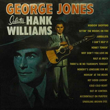JONES, GEORGE | SALUTES HANK WILLIAMS | VINYL RECORD (LP)