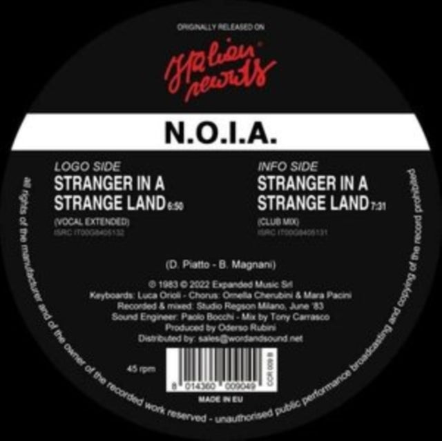 N.O.I.A. | STRANGER IN A STRANGE LAND | 12IN VINYL