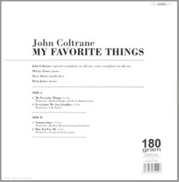 COLTRANE, JOHN | MY FAVORITE THINGS | VINYL RECORD (LP)