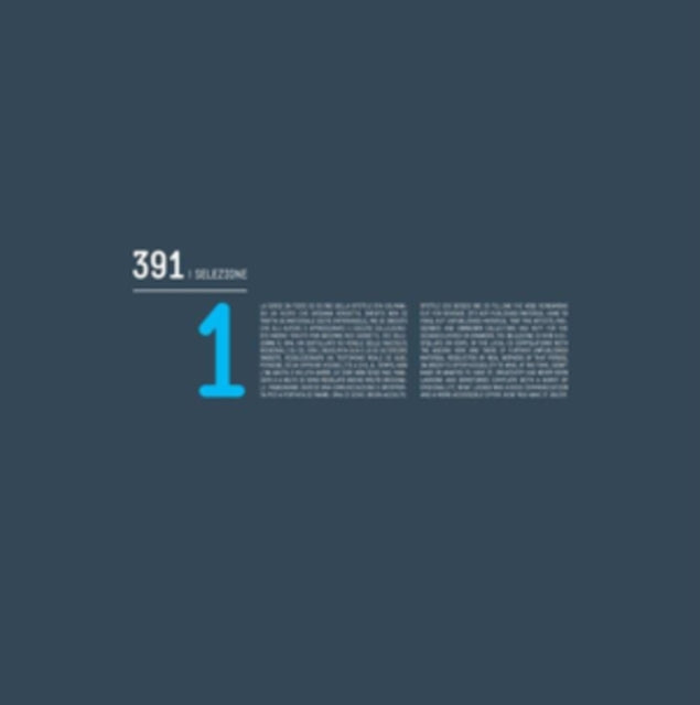 VARIOUS ARTISTS | 391 SELEZIONE 1 | VINYL RECORD (LP)