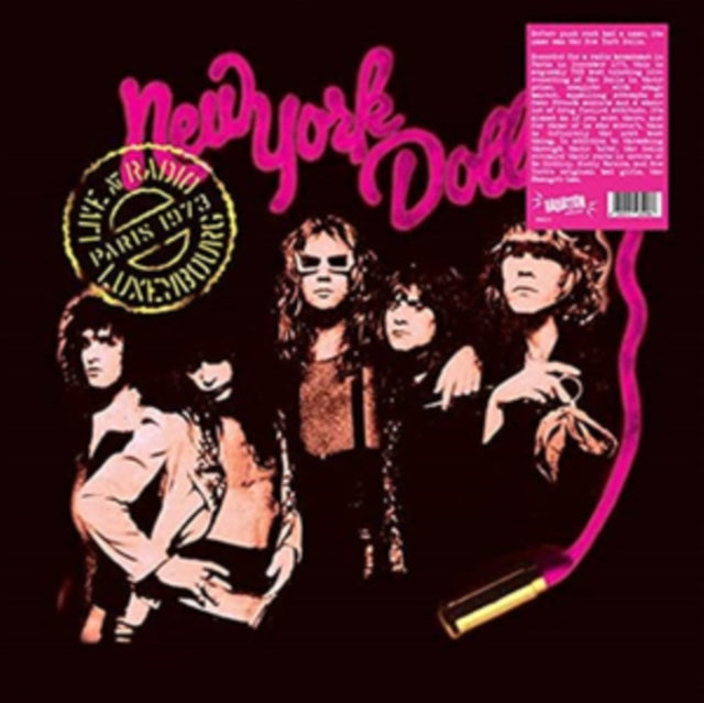 NEW YORK DOLLS | LIVE AT RADIO LUXEMBOURG, PARIS 1973 | VINYL RECORD (LP)
