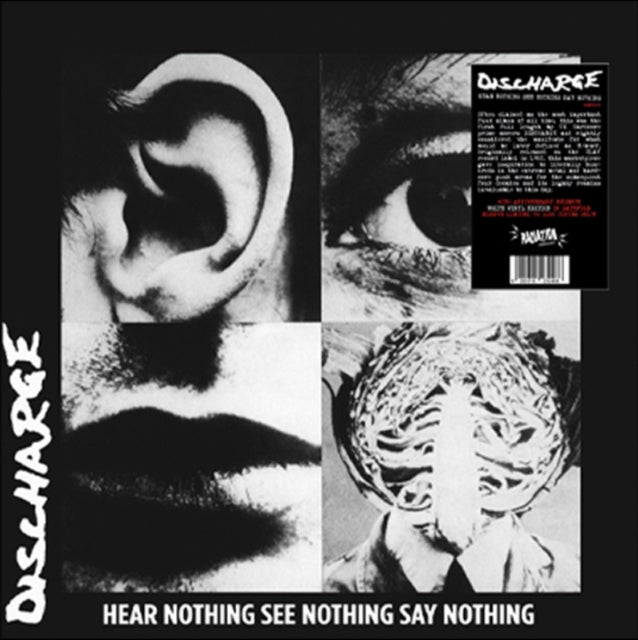 DISCHARGE | HEAR NOTHING SEE NOTHING SAY NOTHING (WHITE VINYL) | VINYL RECORD (LP)