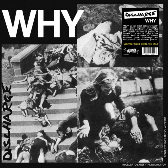 DISCHARGE | WHY (RED VINYL) | VINYL RECORD (LP)