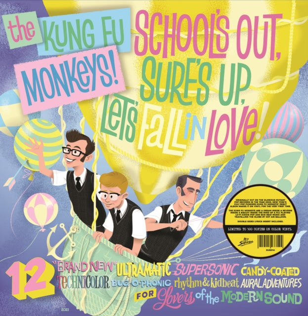 KUNG FU MONKEYS | SCHOOL'S OUT, SURF'S UP, LET'S FALL IN LOVE! | VINYL RECORD (LP)