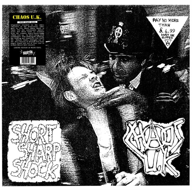 CHAOS U.K. | SHORT SHARP SHOCK (WHITE VINYL) | VINYL RECORD (LP)