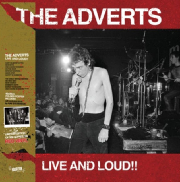 ADVERTS | LIVE & LOUD (COLOURED VINYL) | VINYL RECORD (LP)