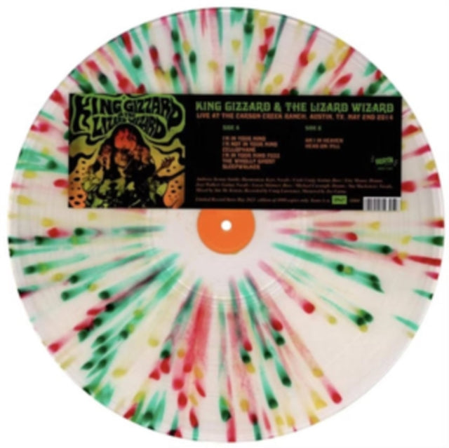 KING GIZZARD & THE LIZARD WIZARD | LIVE AT THE CARSON CREEK RANCH. AUSTIN. TX. MAY 2ND 2014 (SPLATTER VINYL) | VINYL RECORD (LP)