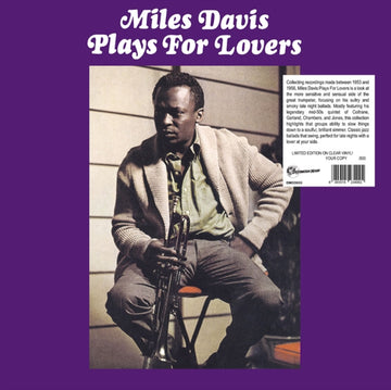 DAVIS, MILES | PLAYS FOR LOVERS | VINYL RECORD (LP)