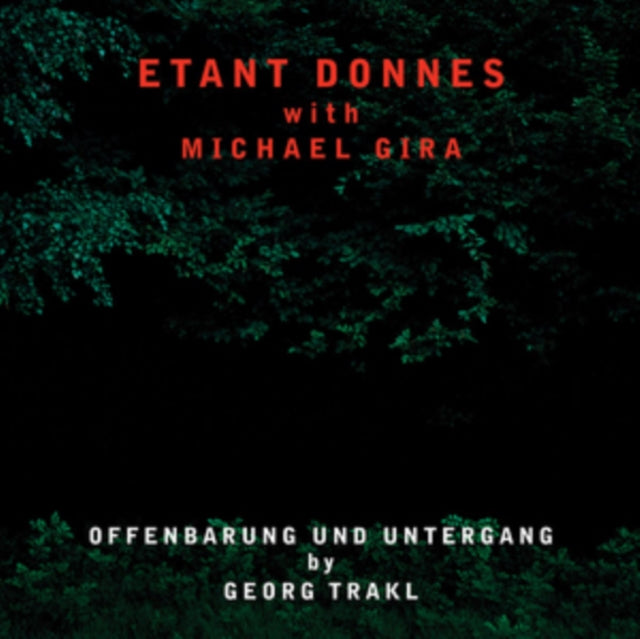 ETANT DONNES WITH MICHAEL GIRA | OFFENBARUNG UND UNTERGANG | VINYL RECORD (LP)