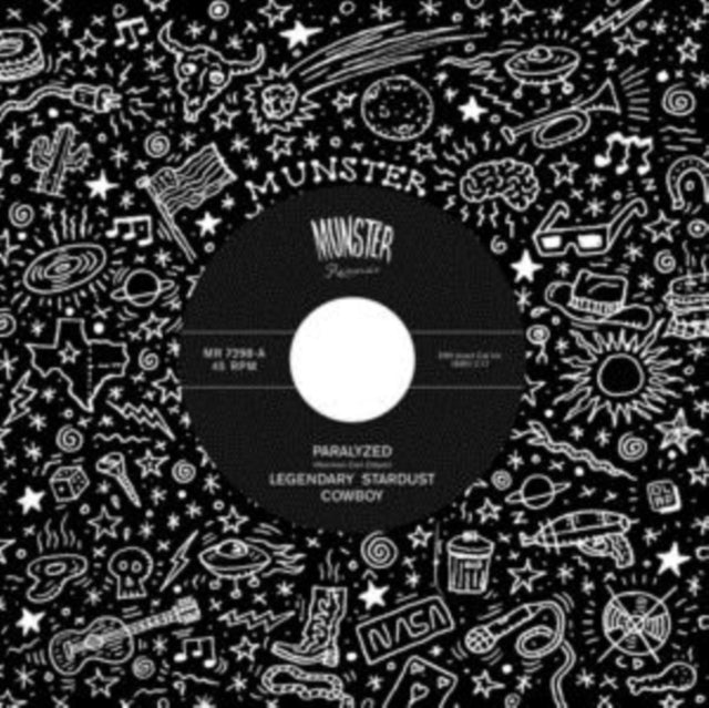 LEGENDARY STARDUST COWBOY | PARALYZED/DOWN IN THE WRECKING YARD | 7IN VINYL