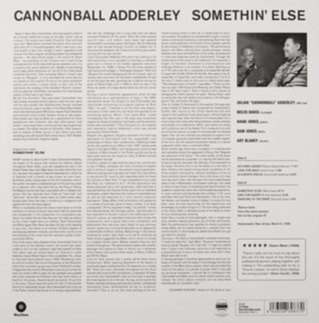 ADDERLEY, CANNONBALL | SOMETHIN ELSE | VINYL RECORD (LP)