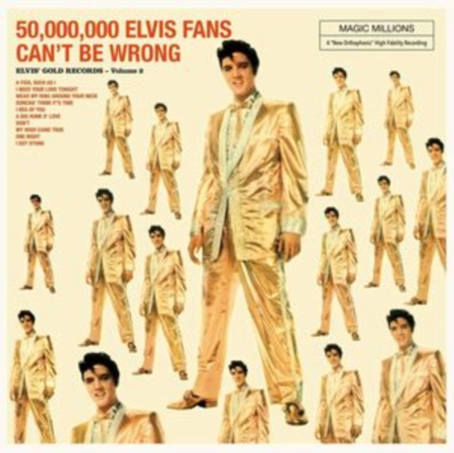 PRESLEY, ELVIS | 50000 ELVIS FANS CAN'T BE WRONG (ELVIS' GOLDS VOL. 2) (4 BONUS TRACKS) | VINYL RECORD (LP)